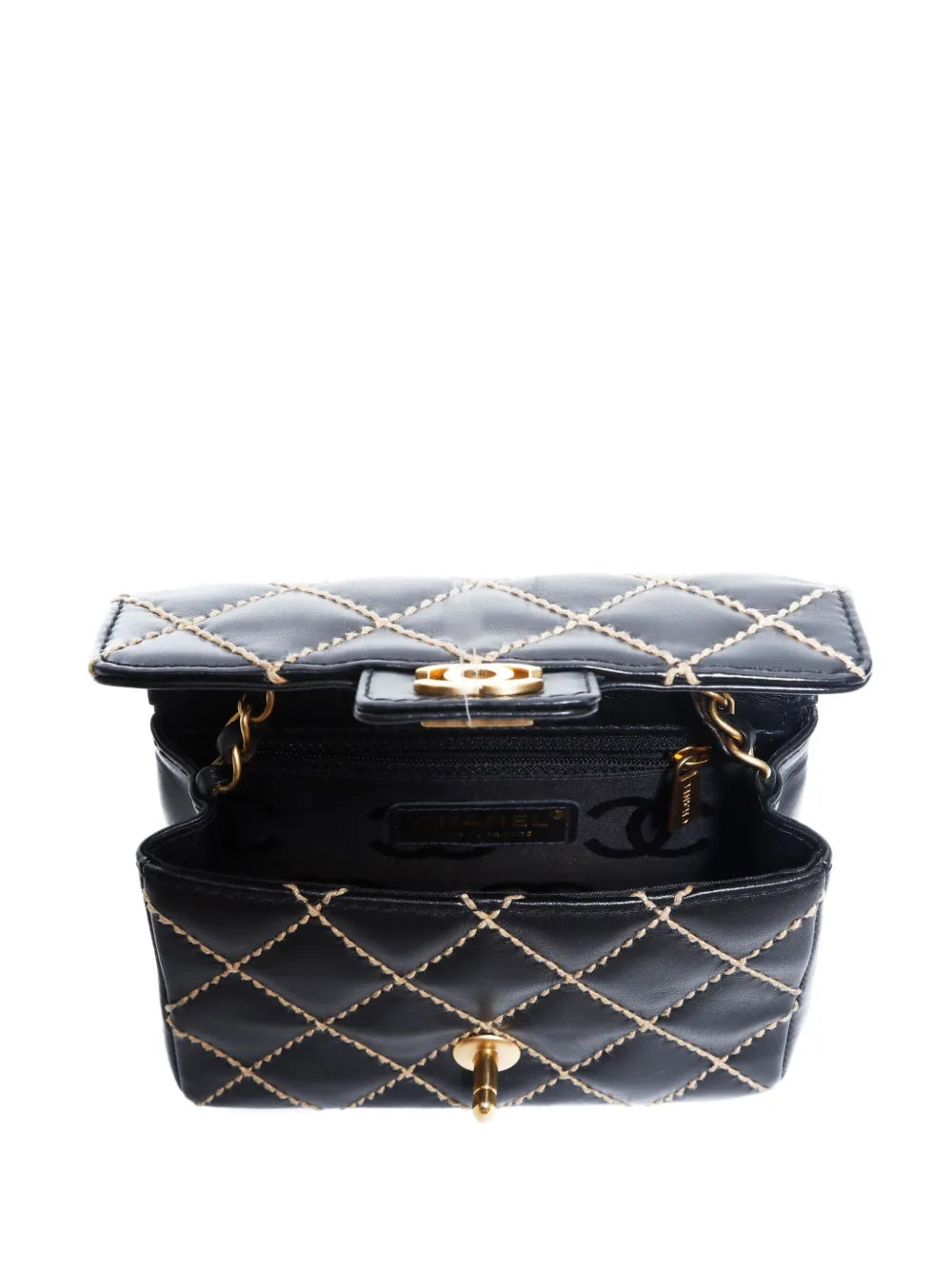 Pre-OwnedCHANEL Pre-Owned2003-2004 mini Wild Stitch shoulder bag