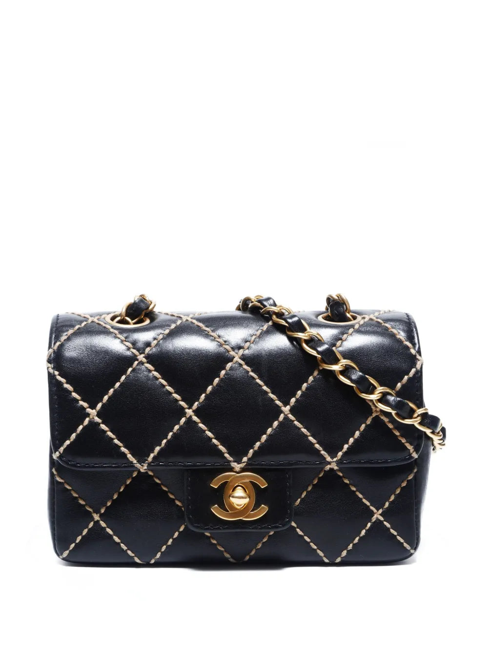 Pre-OwnedCHANEL Pre-Owned2003-2004 mini Wild Stitch shoulder bag