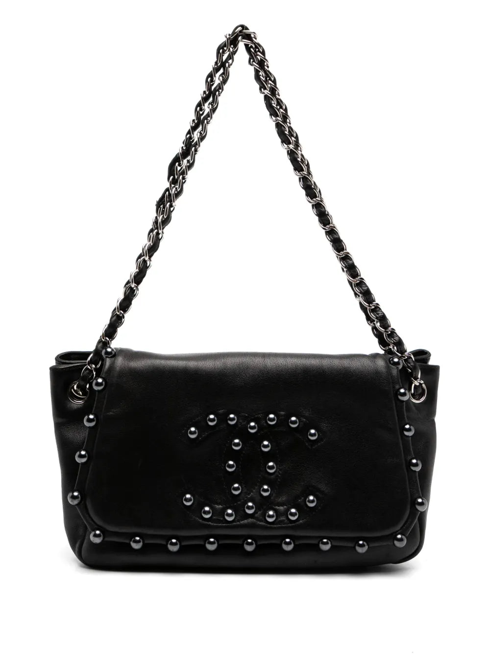 Pre-OwnedCHANEL Pre-Owned2008 pearl CC flap crossbody bag