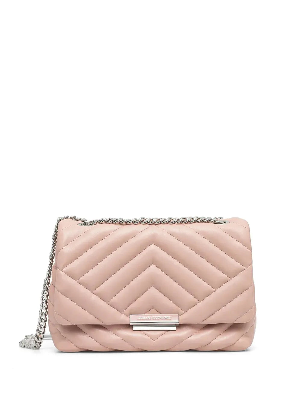 Armani Exchangelogo-plaque quilted shoulder bag