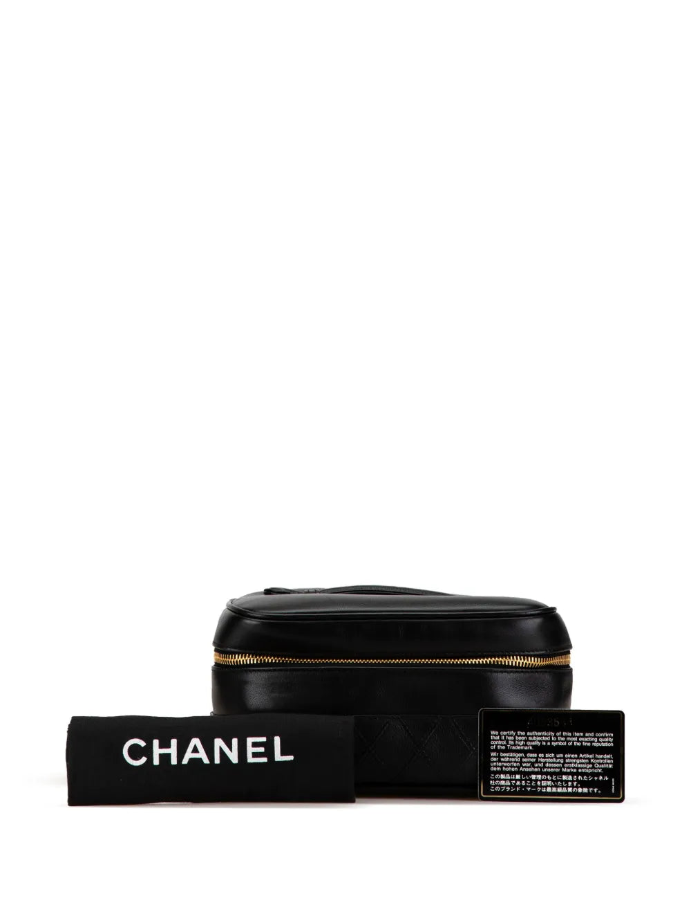 Pre-OwnedCHANEL Pre-Owned1996-1997 CC Lambskin Case vanity bag