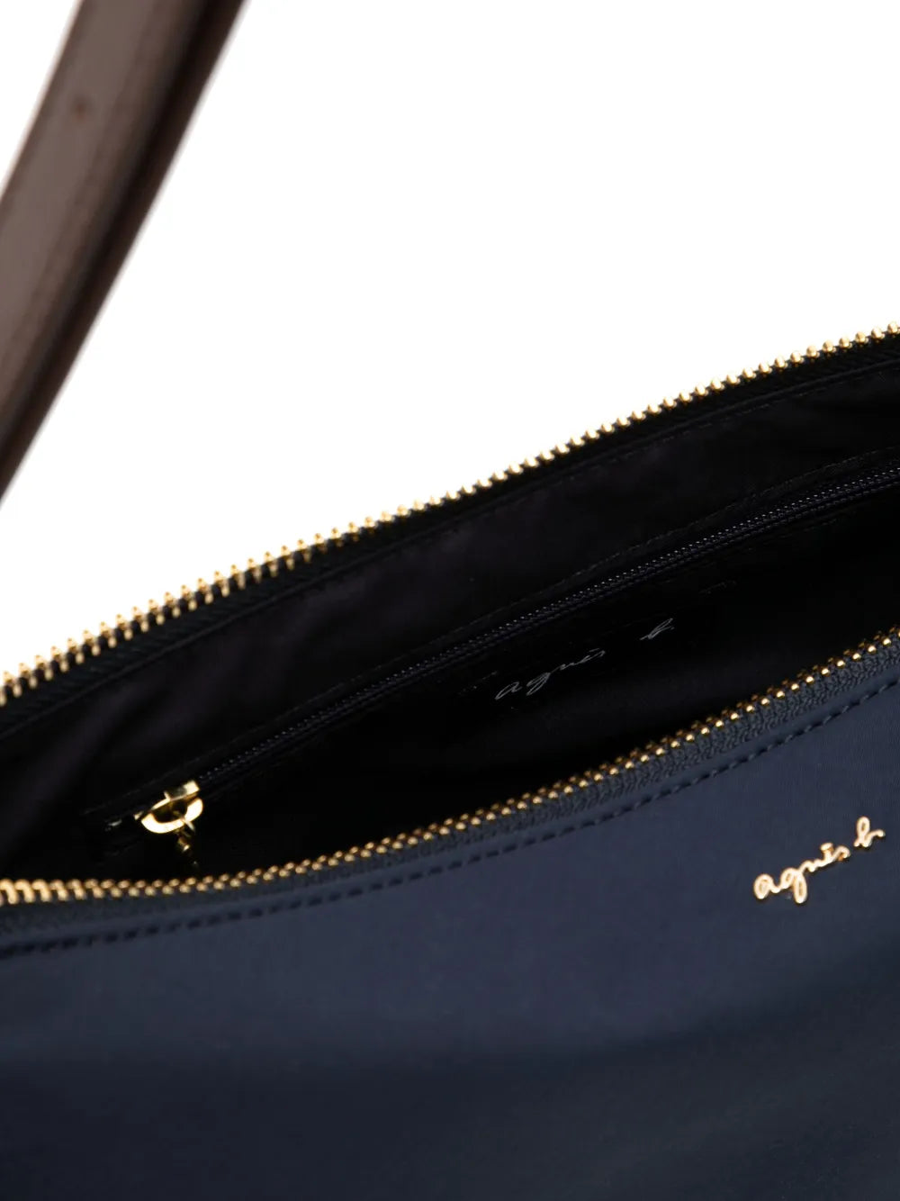 agn? b. logo charm shoulder bag