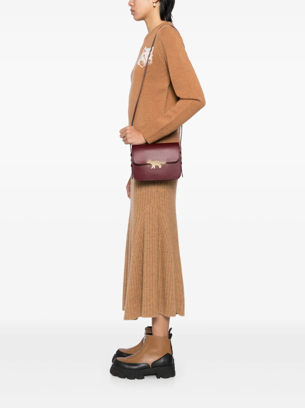 Maison Kitsun?oldover crossbody bag