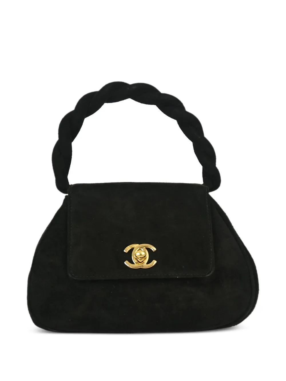 Pre-OwnedCHANEL Pre-Owned1997 suede top-handle bag