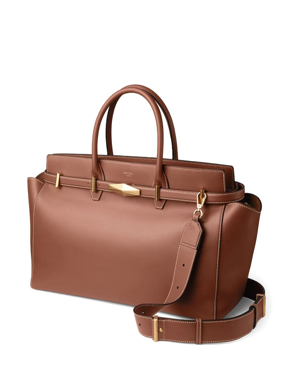 Jimmy Choomedium Diamond Belted tote bag