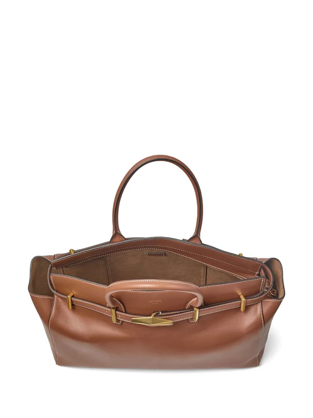 Jimmy Choomedium Diamond Belted tote bag