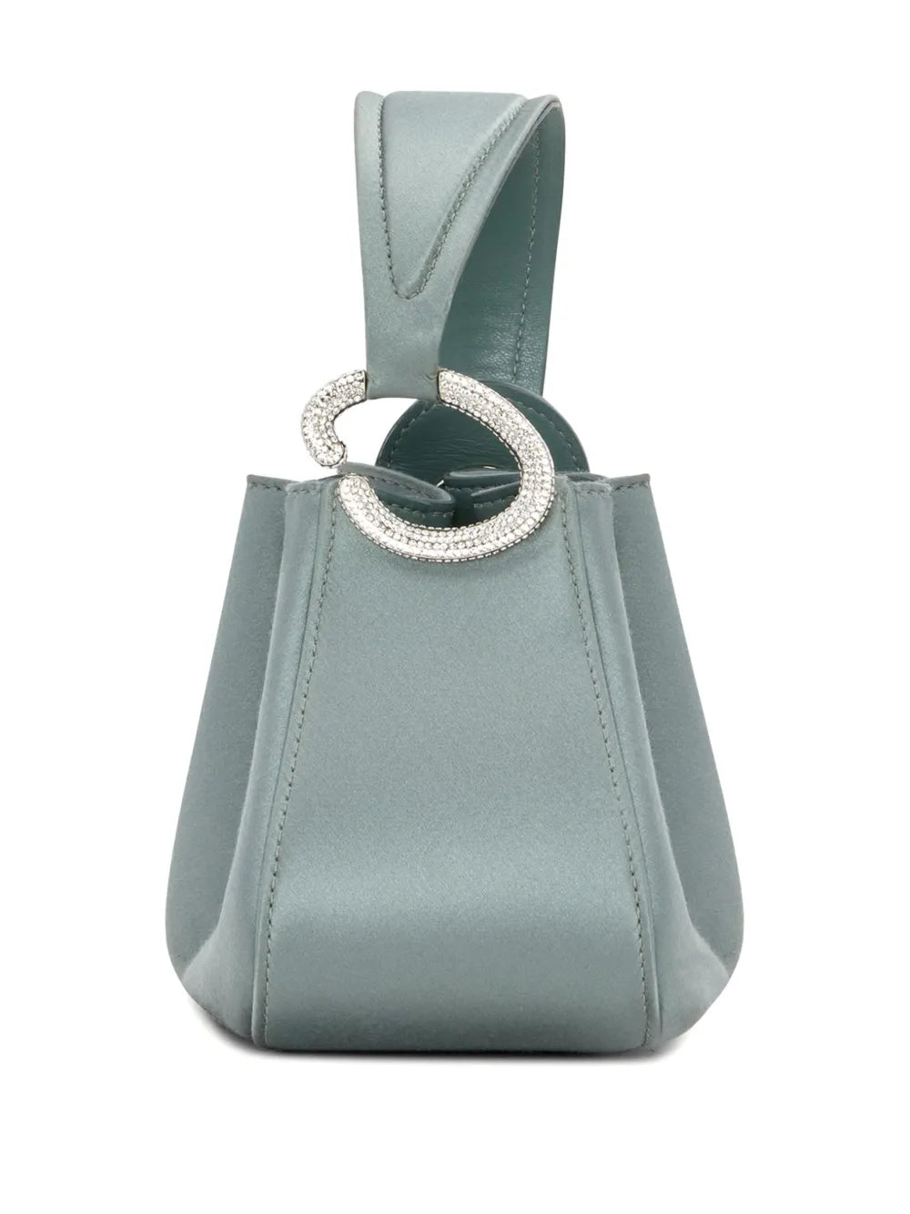 Oscar de la Rentanano Crystal Pavé O Handle bag
