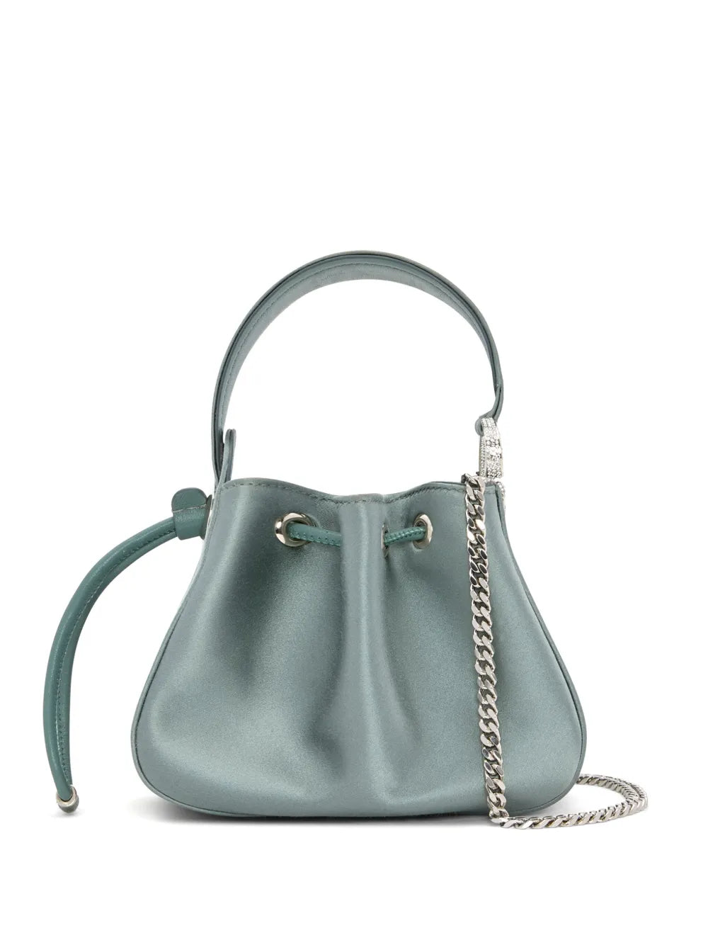 Oscar de la Rentanano Crystal Pavé O Handle bag