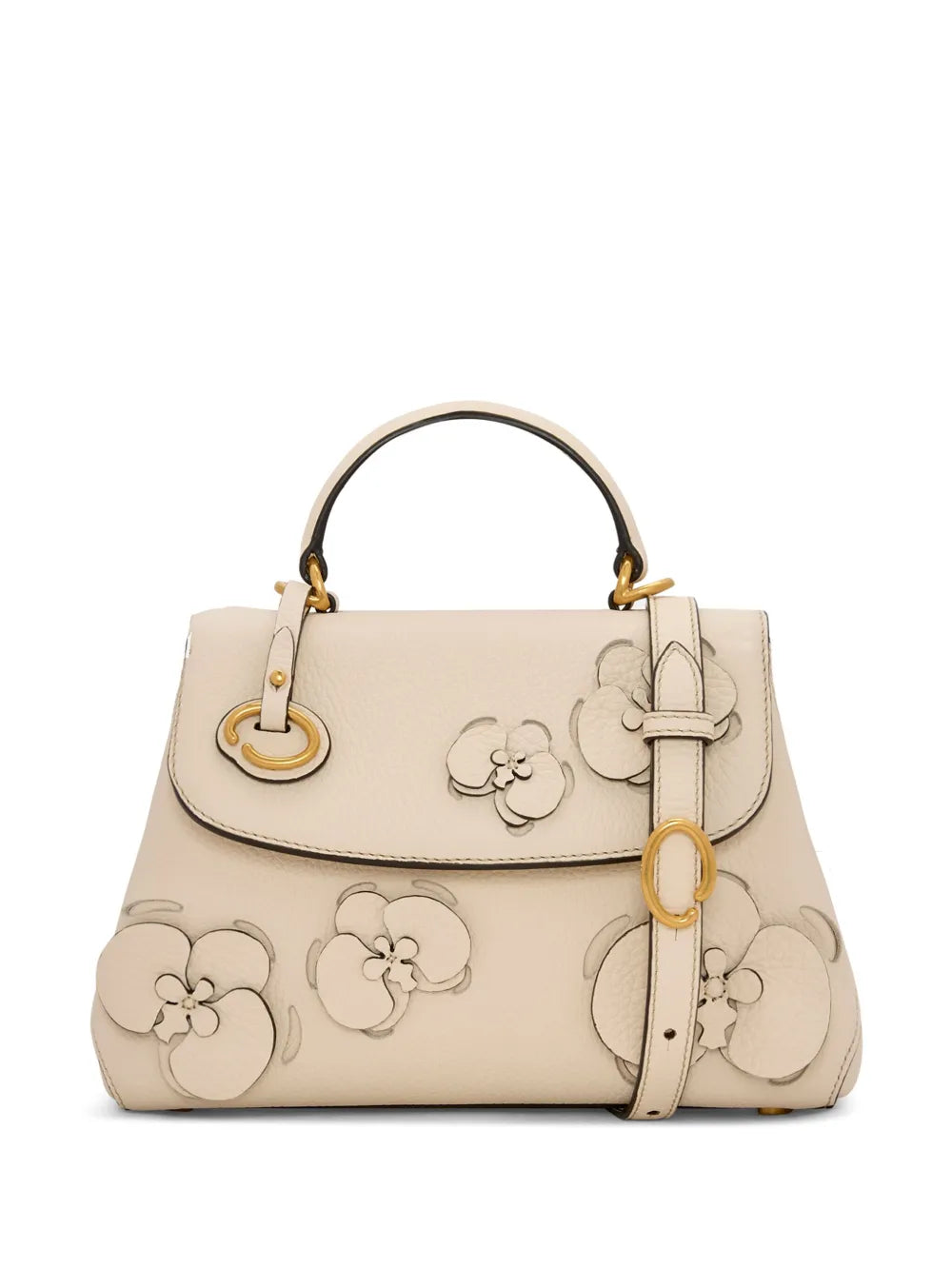 Oscar de la RentaThe Laser-Cut Orchid Mini Poppy tote bag