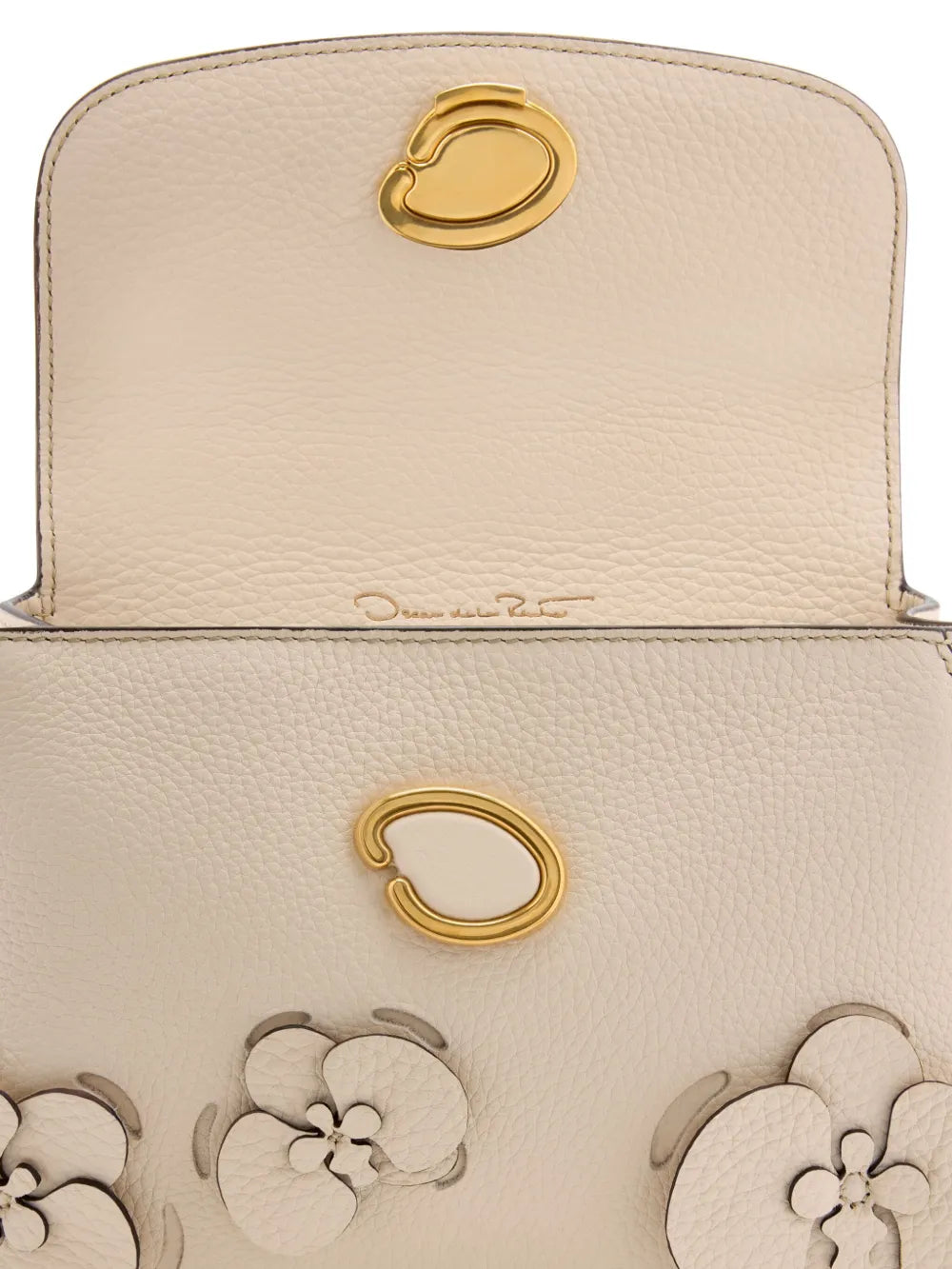 Oscar de la RentaThe Laser-Cut Orchid Mini Poppy tote bag