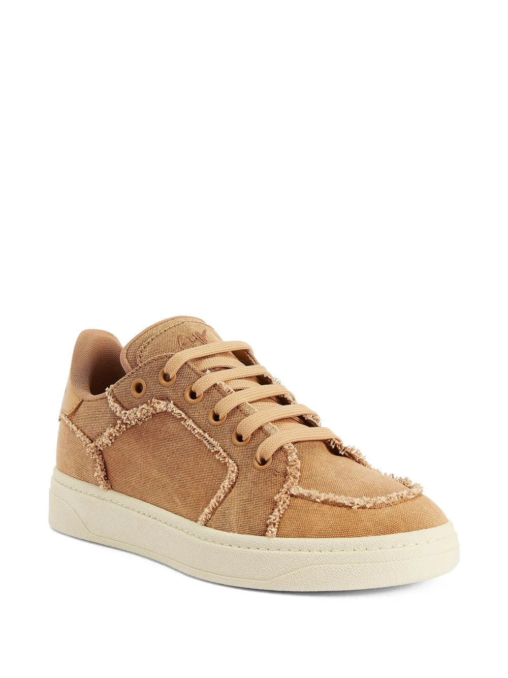 Giuseppe Zanotti Gz94 Frayed-Detail Lace-Up Low-Top Sneakers