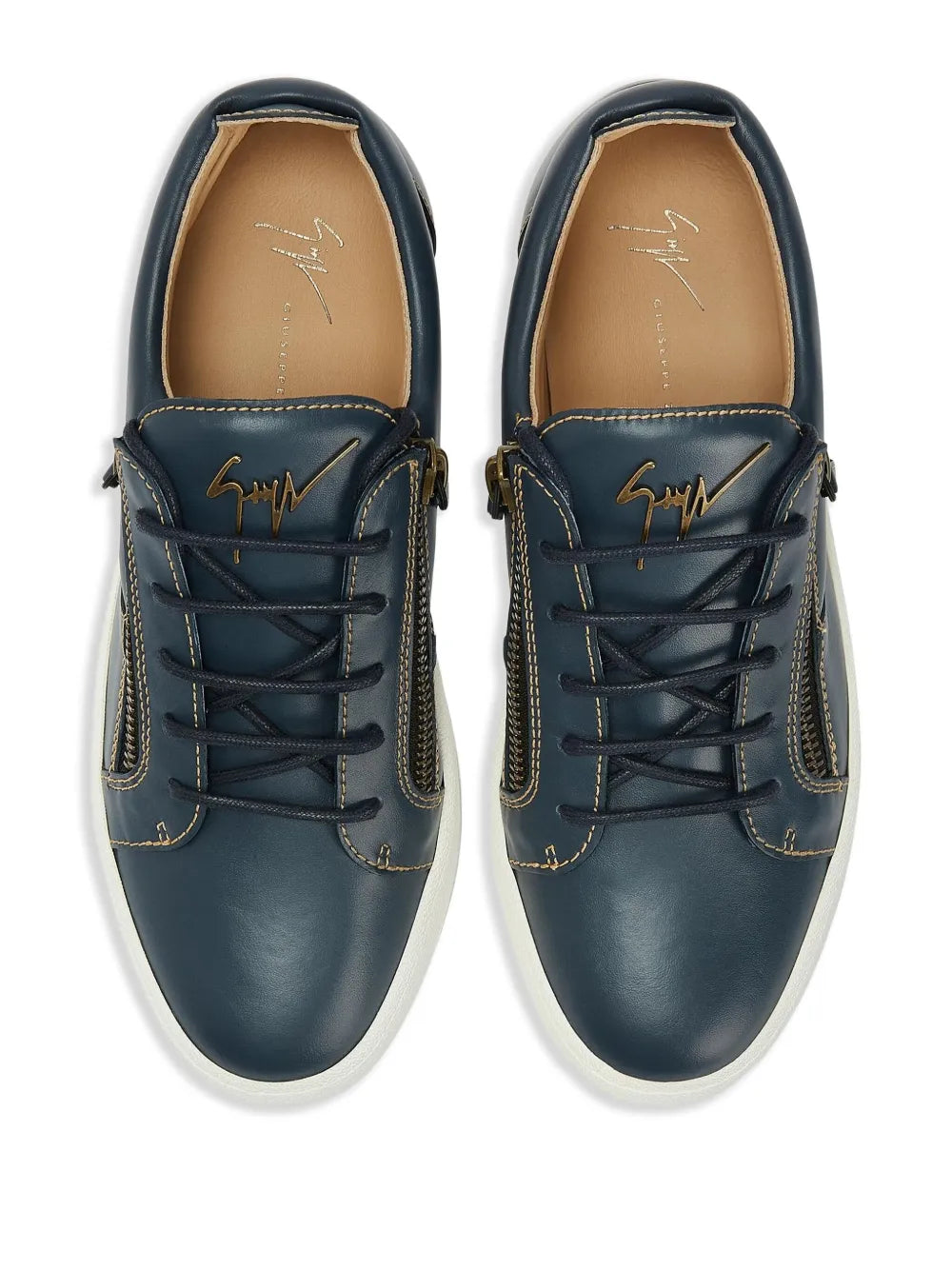 Giuseppe Zanotti Frankie Double-Zip Low-Top Sneakers