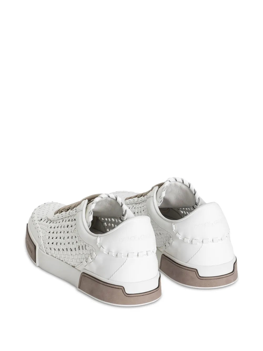 Dolce & Gabbana Woven Leather Sneakers