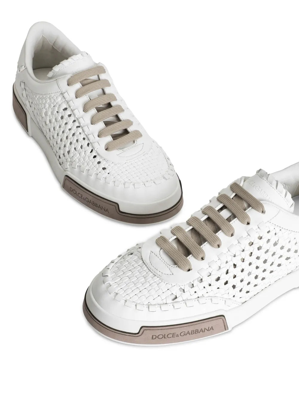 Dolce & Gabbana Woven Leather Sneakers