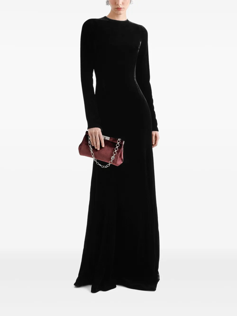 Dolce & Gabbanavelvet clutch bag