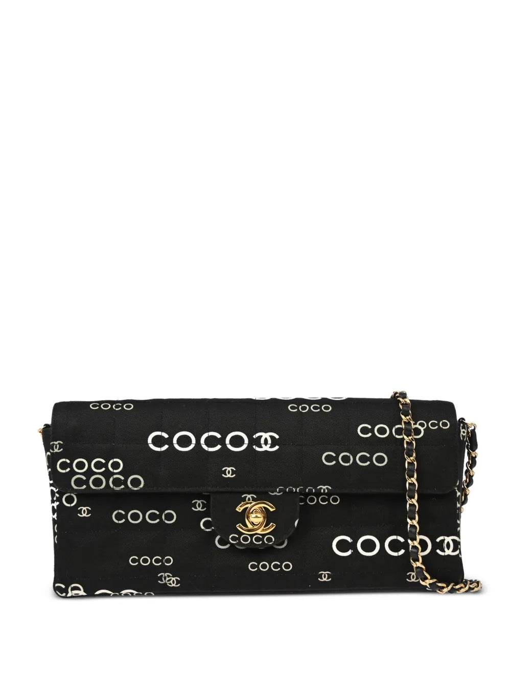 Pre-OwnedCHANEL Pre-Owned2000 Coco East West Choco Bar shoulder bag