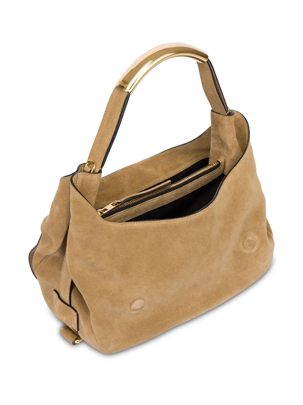 MoschinoHandle Me suede tote bag