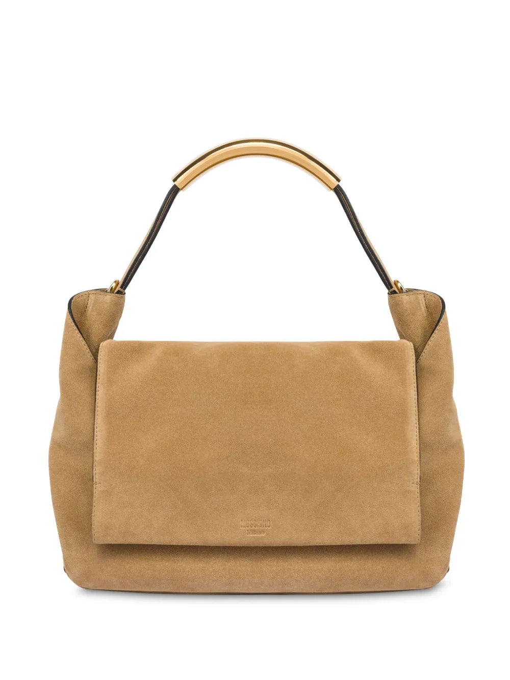 MoschinoHandle Me suede tote bag
