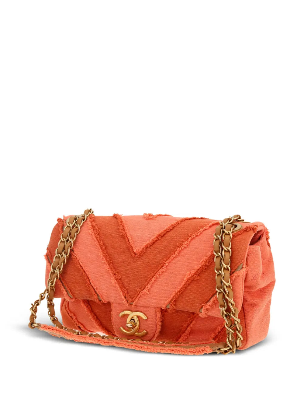 Pre-OwnedCHANEL Pre-Owned2017 Chevron Patchwork Flap shoulder bag