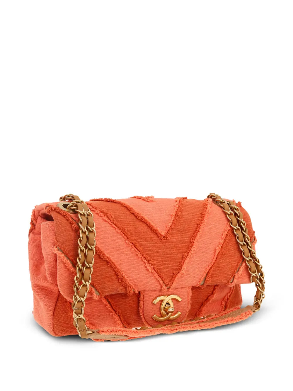 Pre-OwnedCHANEL Pre-Owned2017 Chevron Patchwork Flap shoulder bag