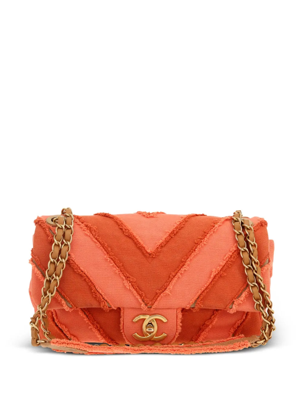 Pre-OwnedCHANEL Pre-Owned2017 Chevron Patchwork Flap shoulder bag