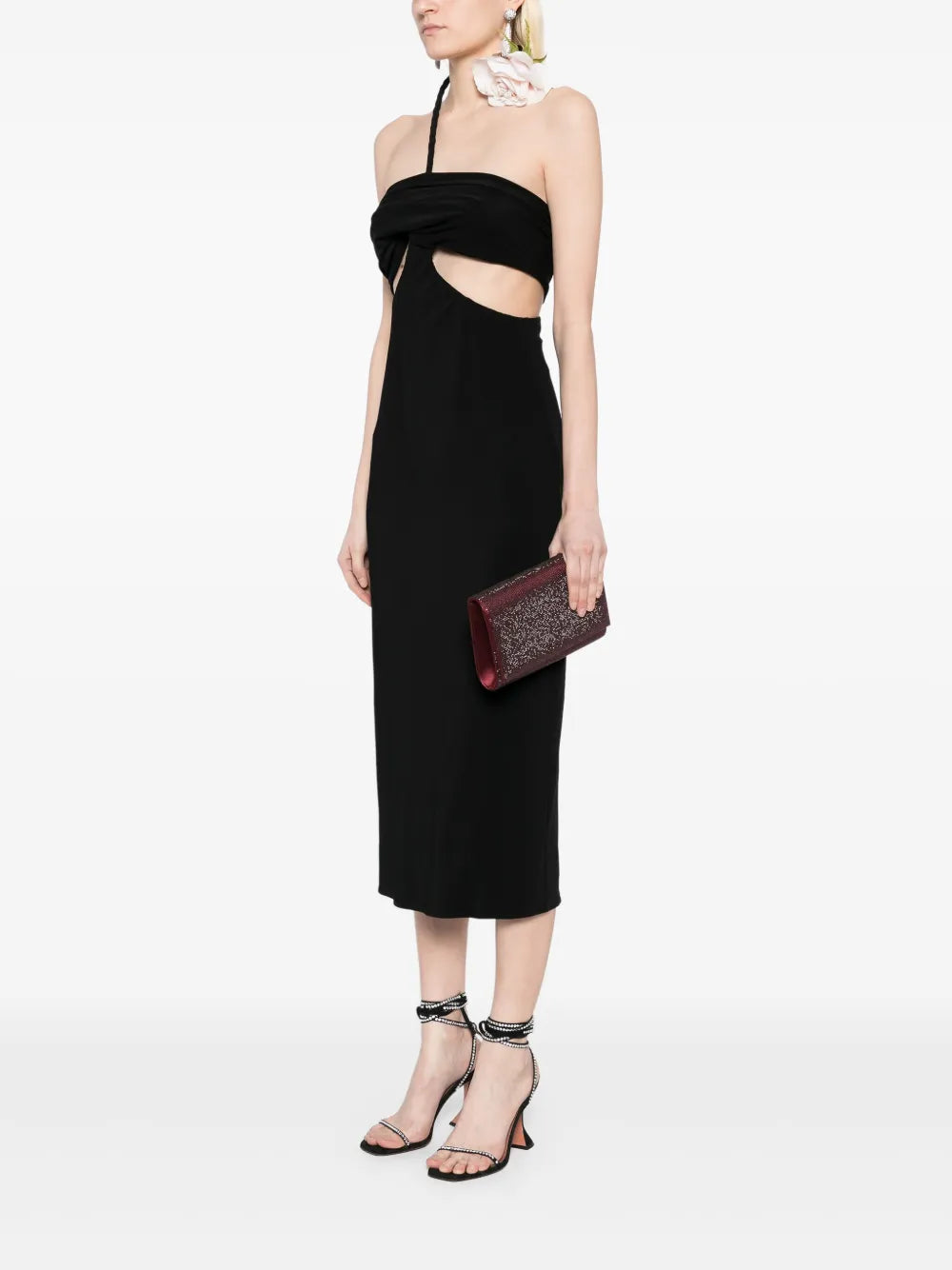 René Caovillacrystal-embellished crossbody bag