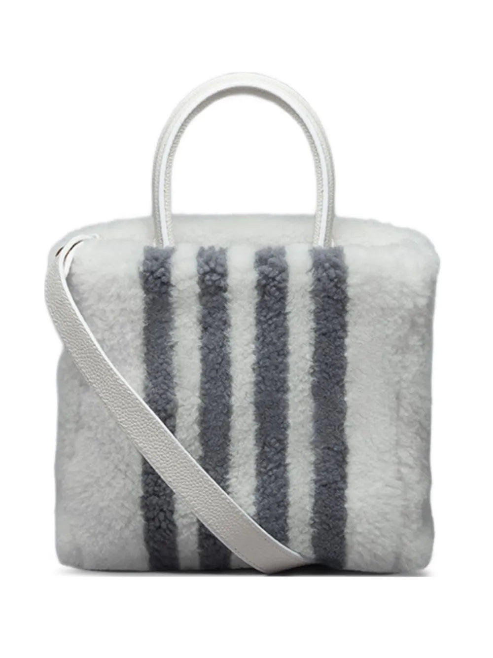 Thom Browneshearling stripe tote bag