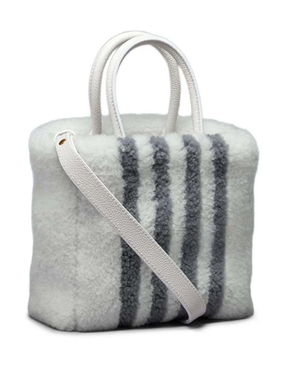 Thom Browneshearling stripe tote bag