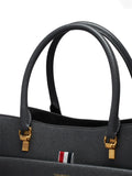 Thom Brownelarge leather clasp tote bag