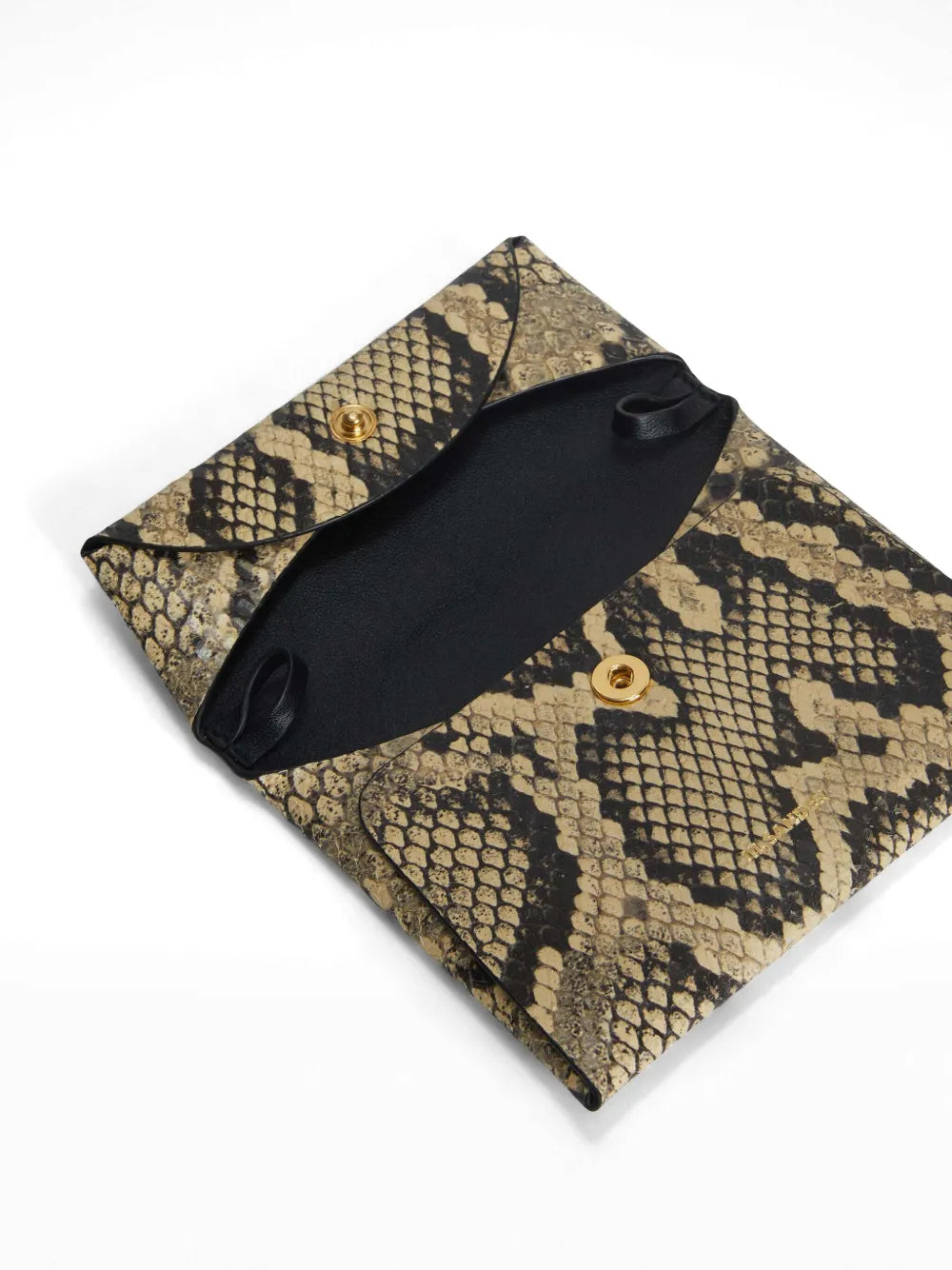 Jil Sandersnakeskin-effect folded mini bag
