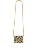 Jil Sandersnakeskin-effect folded mini bag