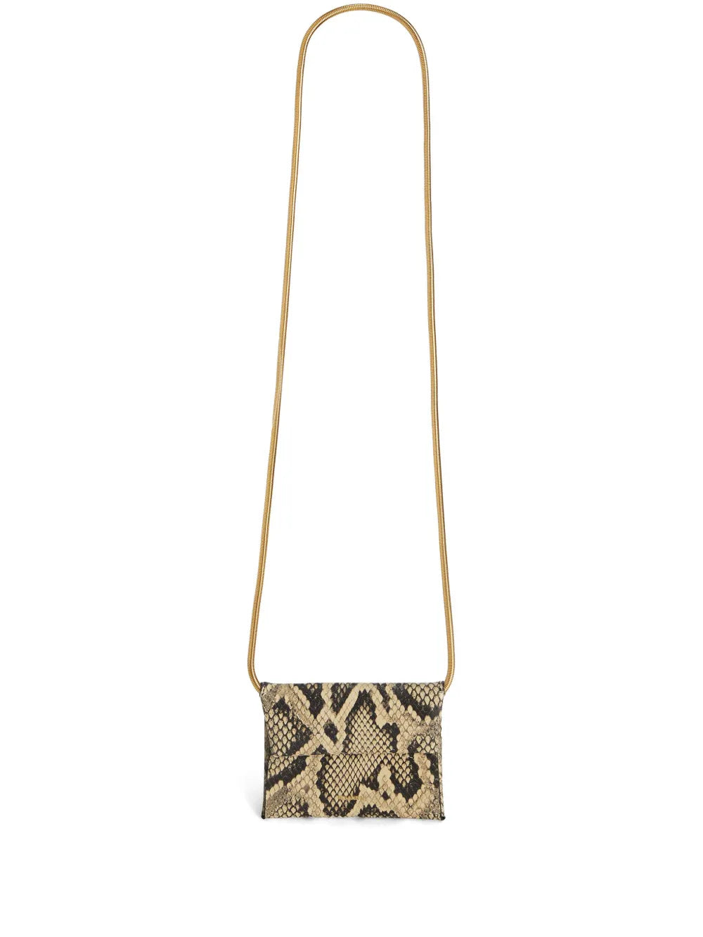 Jil Sandersnakeskin-effect folded mini bag