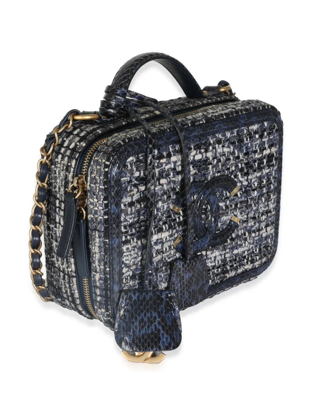 Pre-OwnedCHANEL Pre-Owned2018 CC tweed Vanity case