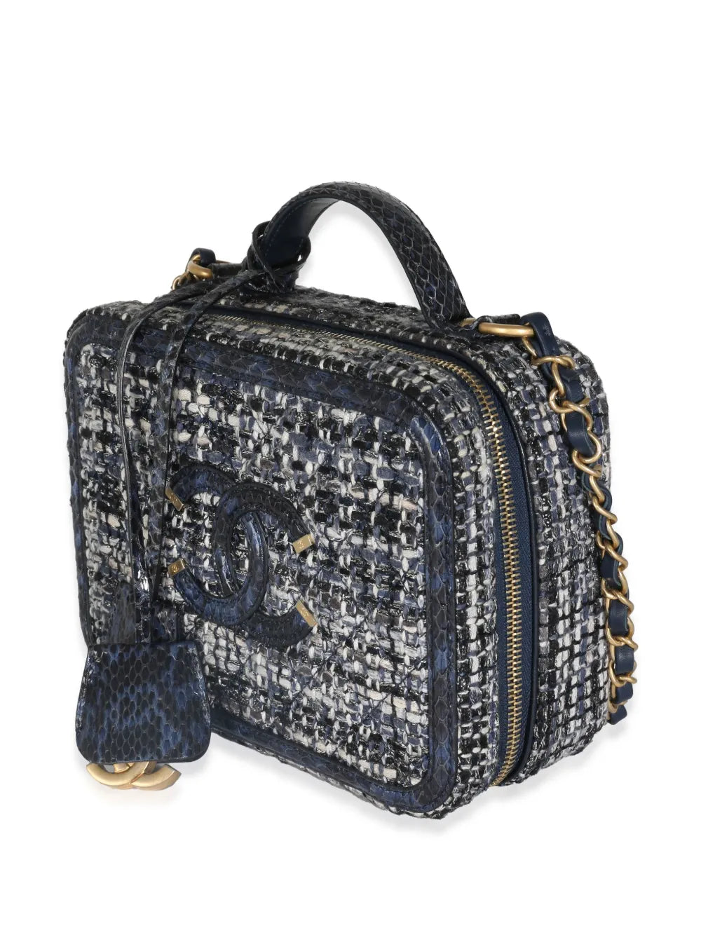 Pre-OwnedCHANEL Pre-Owned2018 CC tweed Vanity case