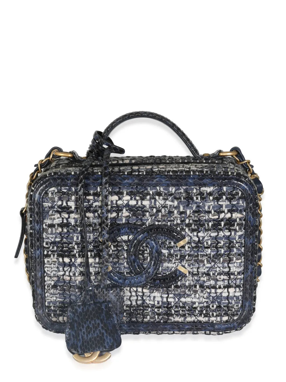 Pre-OwnedCHANEL Pre-Owned2018 CC tweed Vanity case
