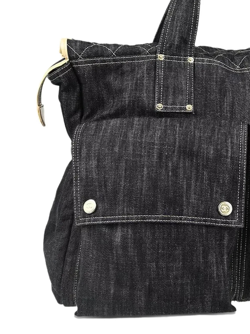 Pre-OwnedCHANEL Pre-Owned2006 CC denim tote bag