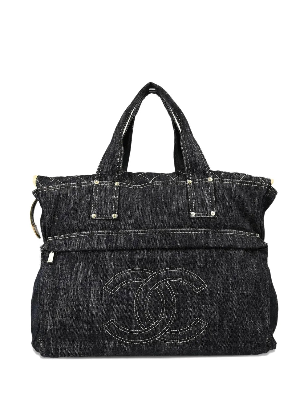 Pre-OwnedCHANEL Pre-Owned2006 CC denim tote bag