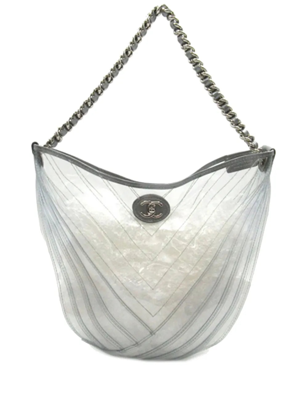 Pre-OwnedCHANEL Pre-Owned2018 CC PVC Droplet hobo bag