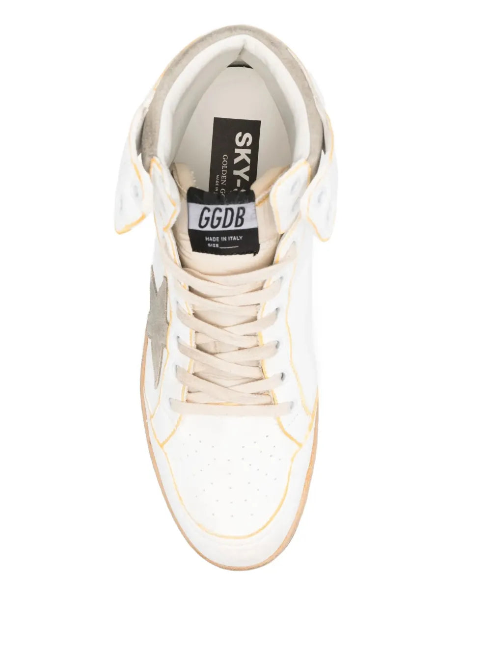 Golden Goose Sky Star White / Brown