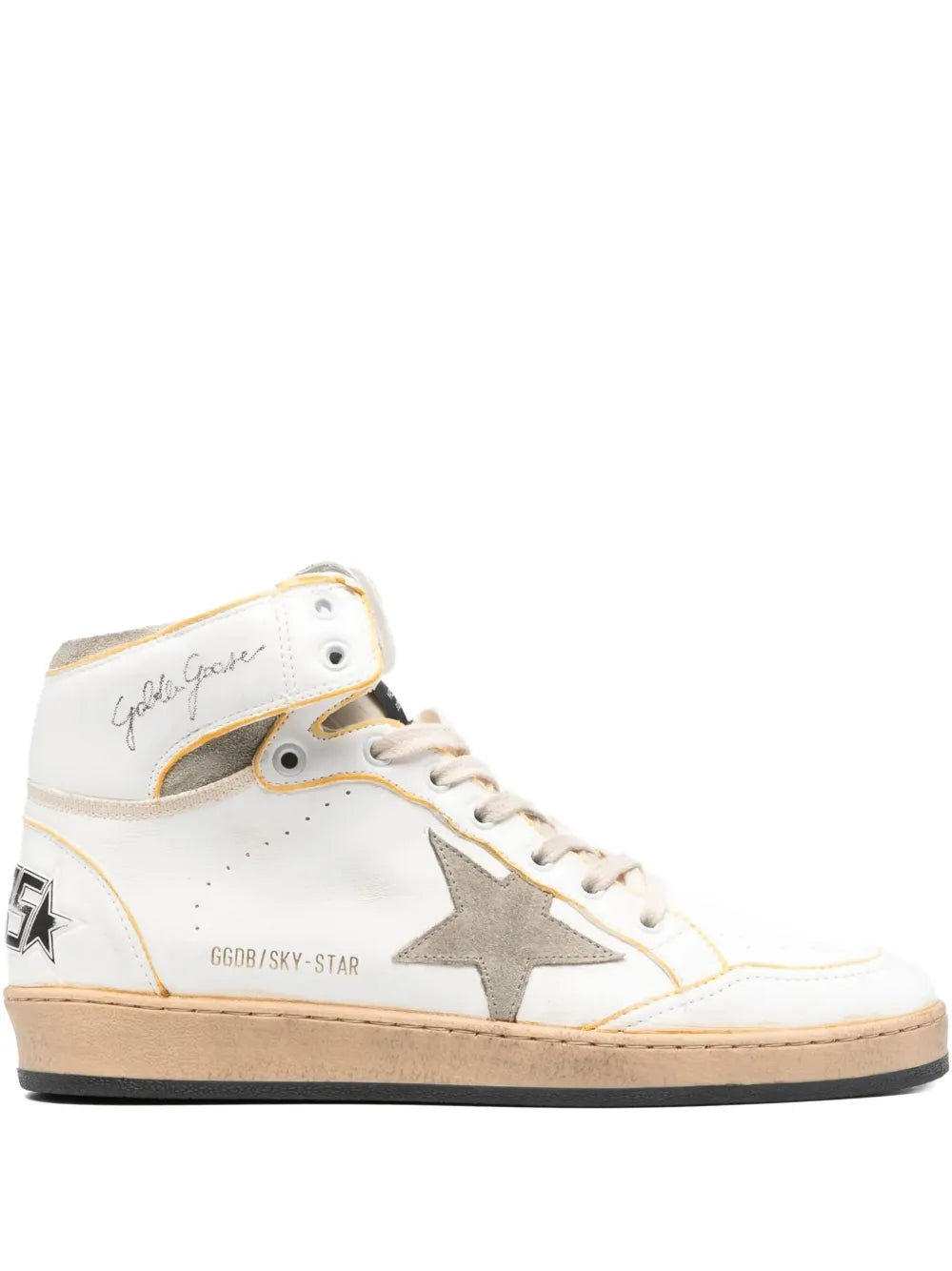 Golden Goose Sky Star White / Brown