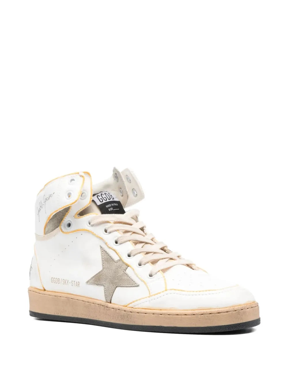 Golden Goose Sky Star White / Brown