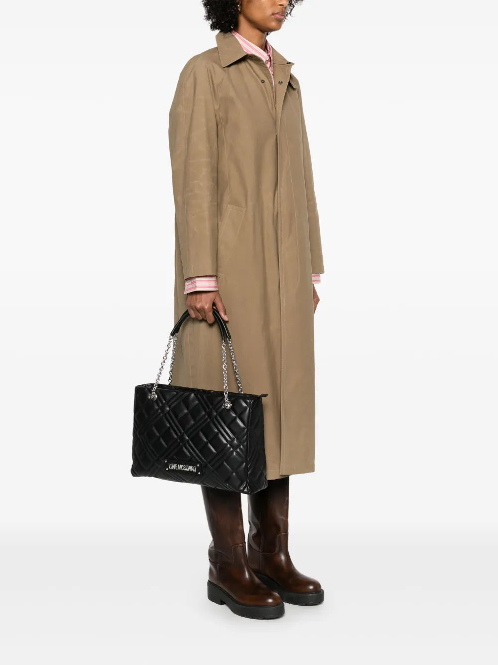 Love Moschinoquilted tote bag