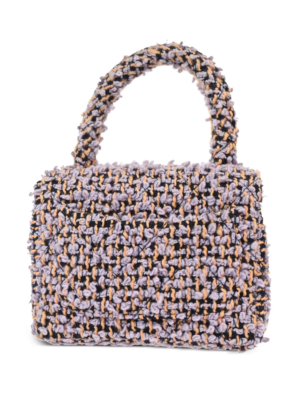 Pre-OwnedCHANEL Pre-Owned1990-2000s micro tweed Classic Flap tote bag