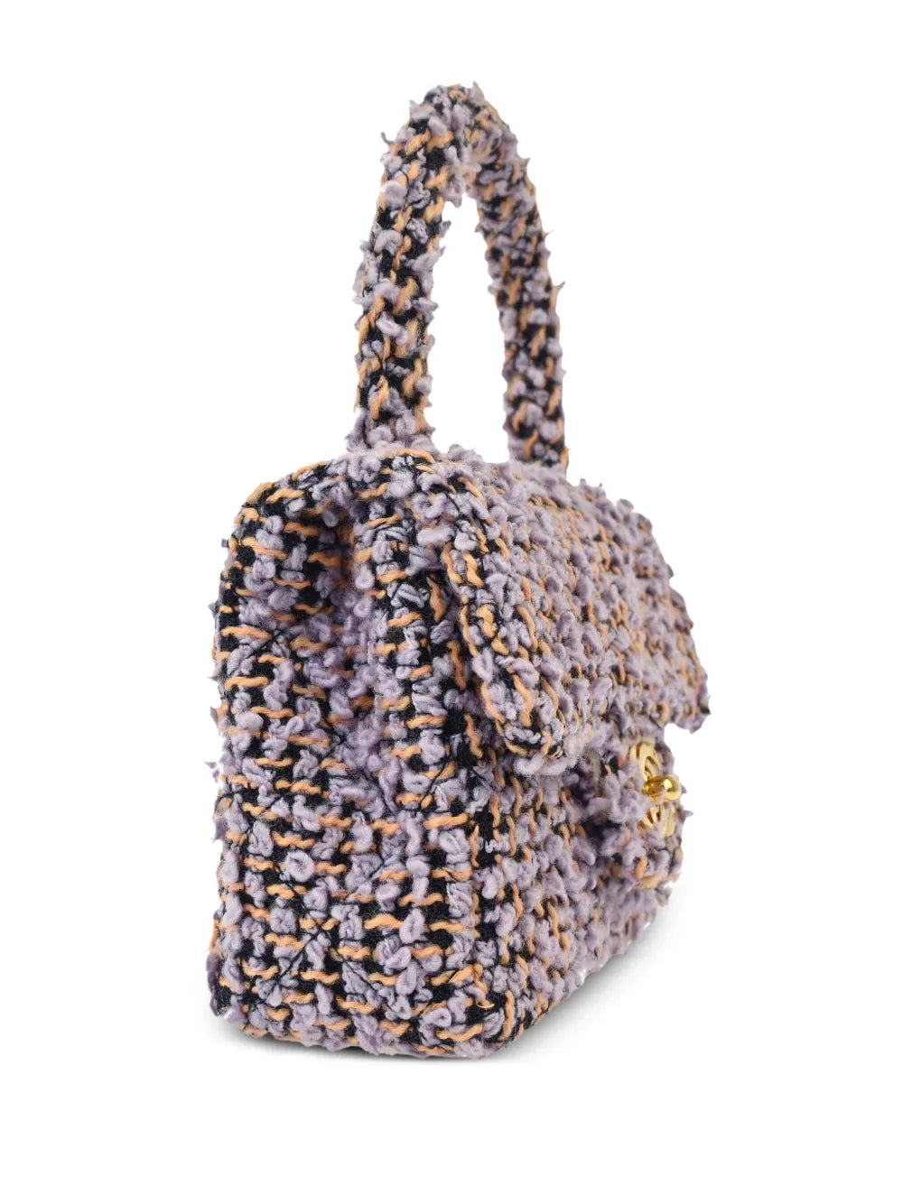 Pre-OwnedCHANEL Pre-Owned1990-2000s micro tweed Classic Flap tote bag