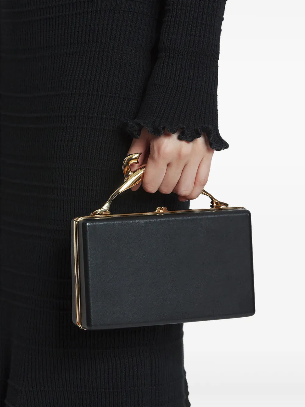 LanvinCat-handle clutch bag