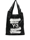 Y-3logo-print tote bag