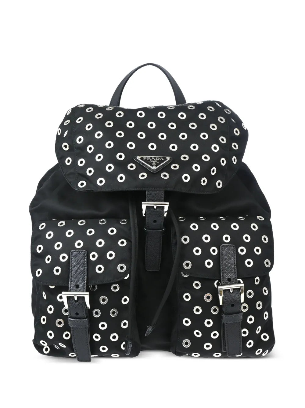 Pre-OwnedPrada Pre-Owned2010s triangle-logo backpack