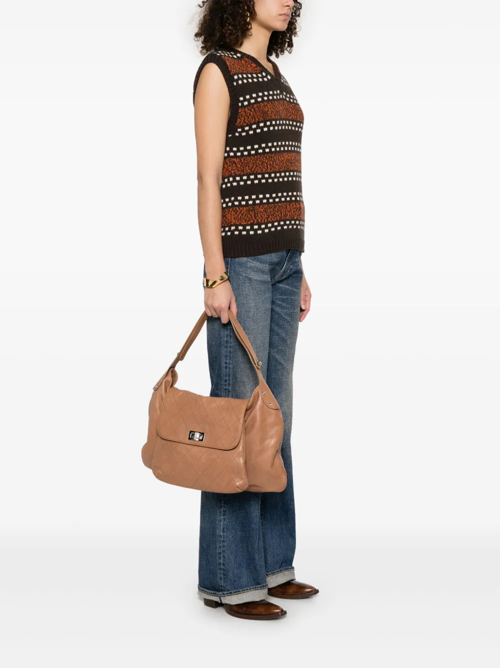 Pre-OwnedCHANEL Pre-Owned2008-2009 leather tote bag