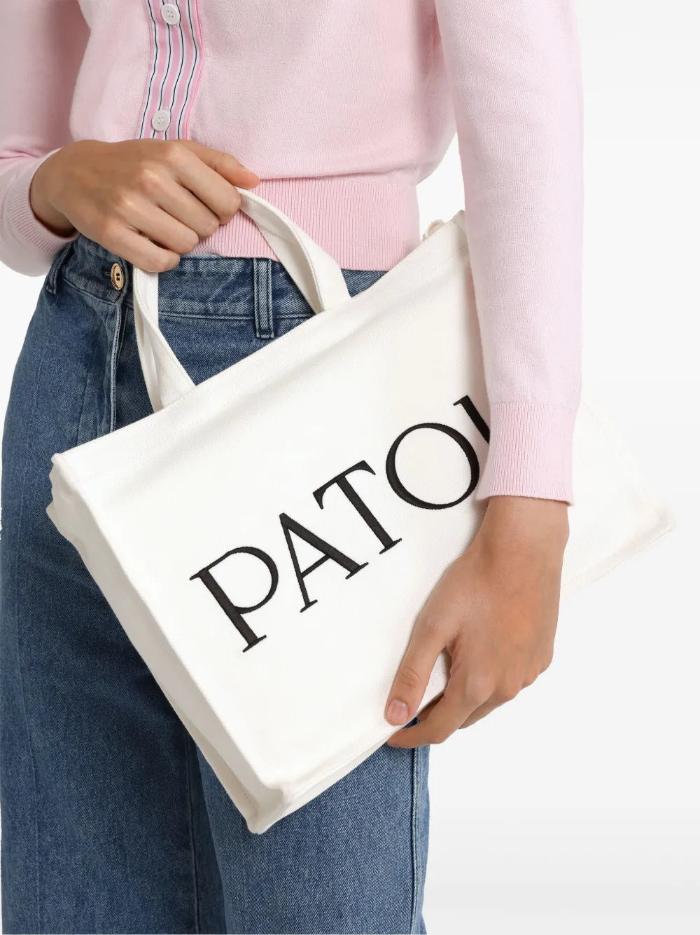 Patoumedium logo-print tote bag
