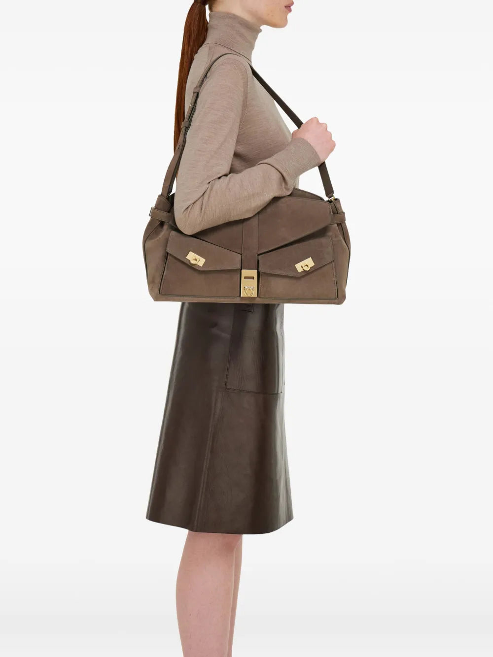 Ferragamolarge Hug clutch bag